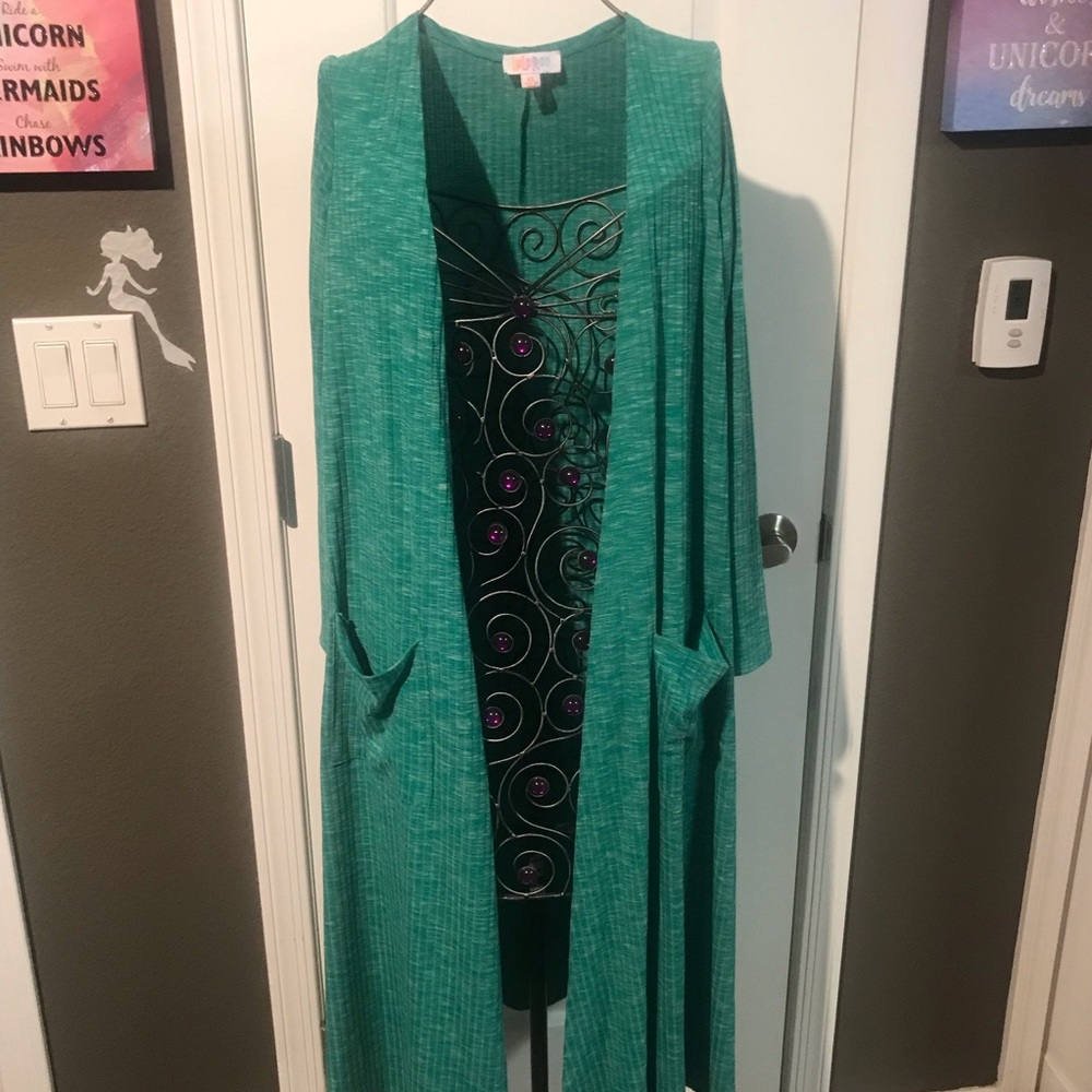 Lularoe Sarah - Christmas green colored